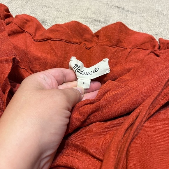 Madewell Tie- Waist Huston Wide Leg Pants - Size Small - Picture 2 of 6